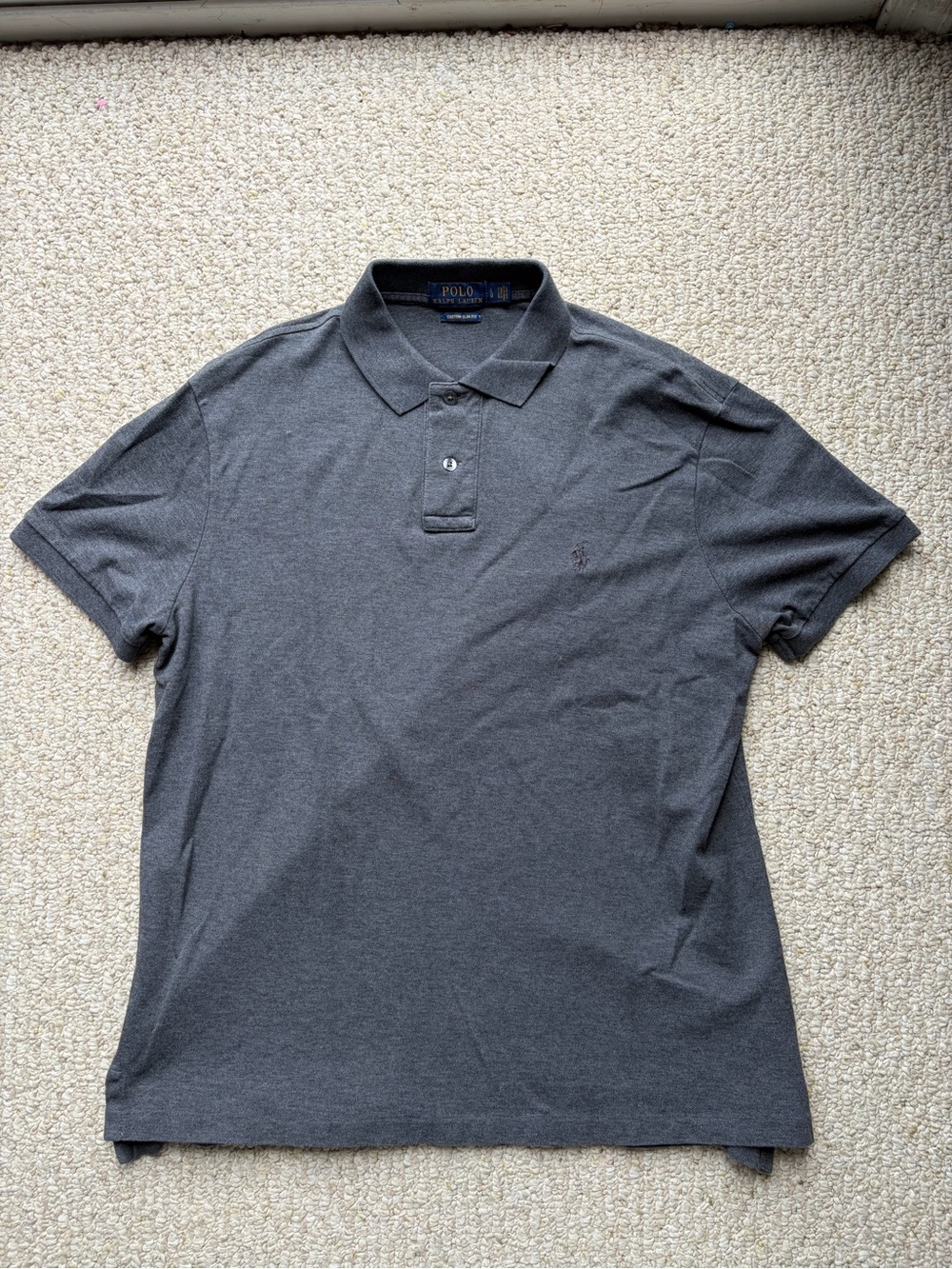 Polo Ralph Laurn Men’s Polo Shirt - Size Large. Custom Slim Fit.